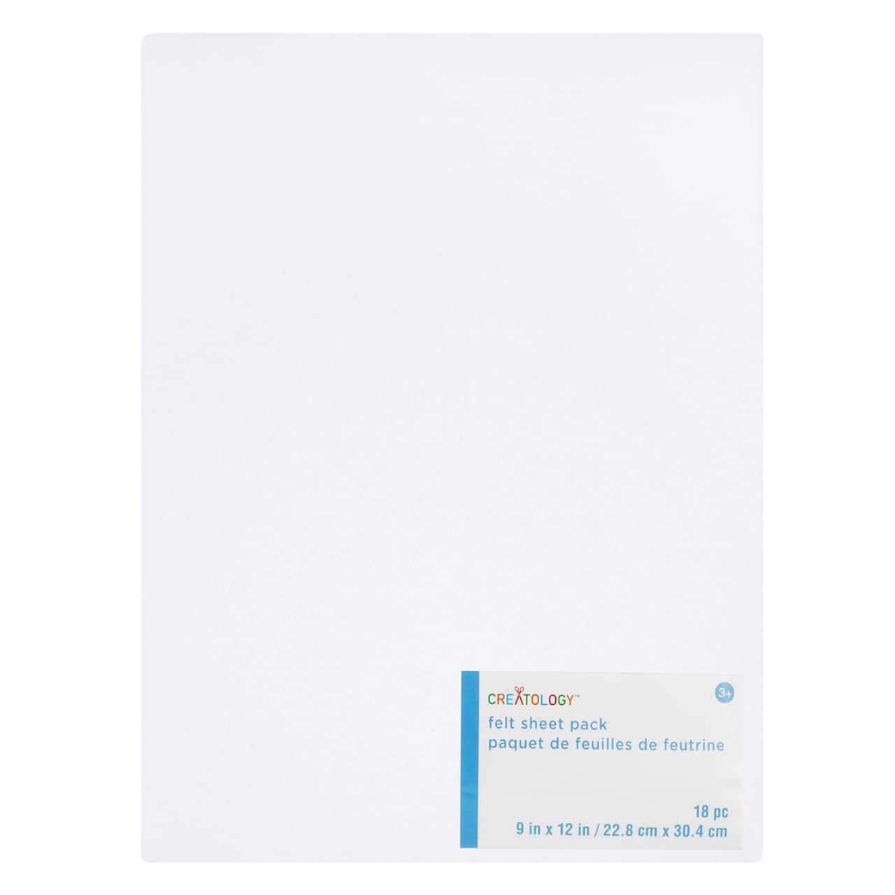 24 Packs: 18 ct. (432 total) 9" x 12" White Felt Sheets by Creatology™